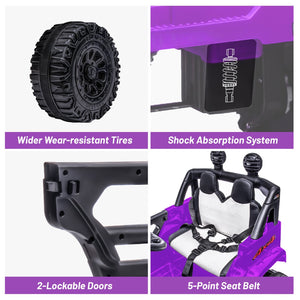 12V Electric Kids Ride-On Jeep Car with Power Wheels, 4mph Speed, LED Lights, and Parental Remote Control Trend Times 4