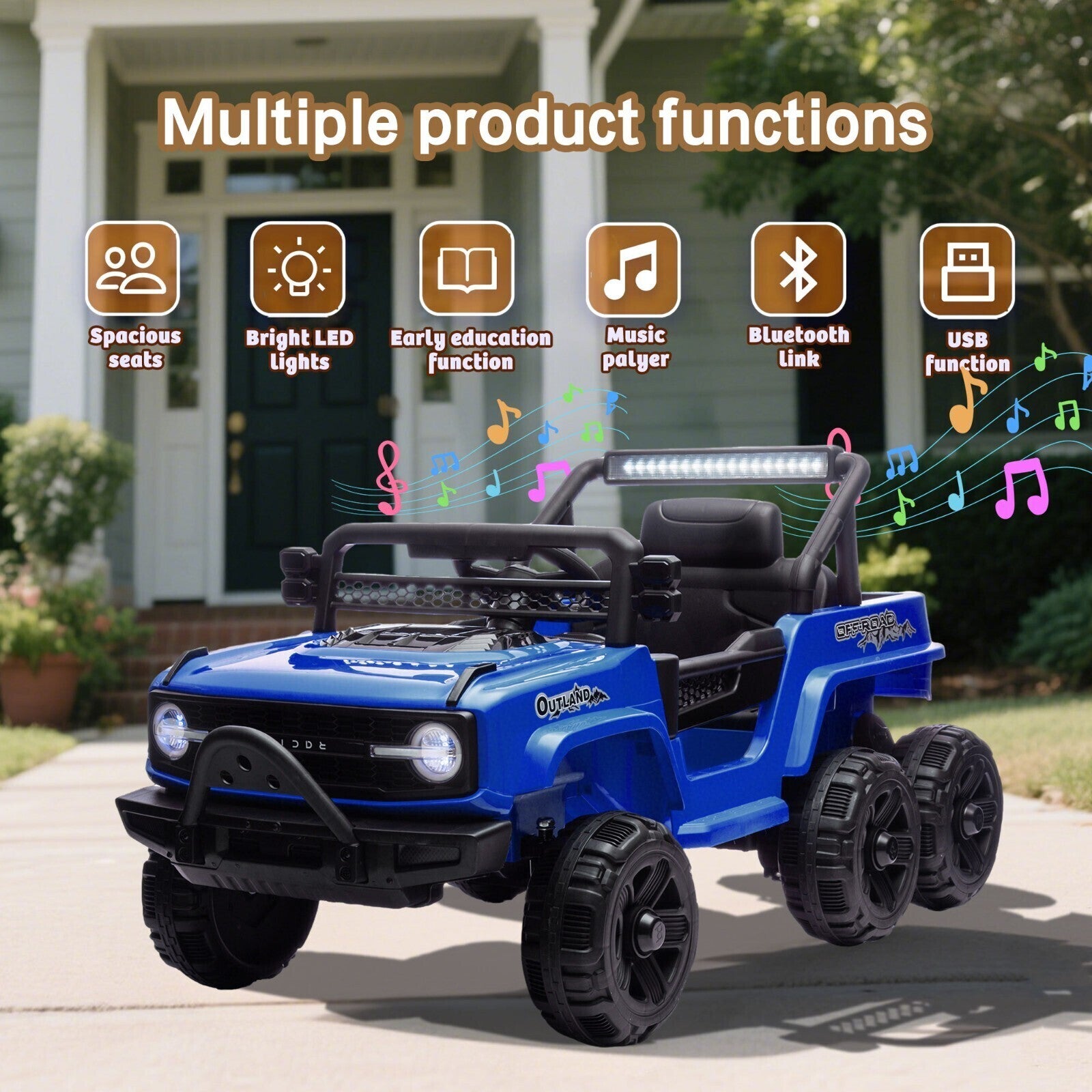 12V Electric Kids Ride-On Jeep with Parental Remote Control, MP3, and LED Lights Trend Times 1