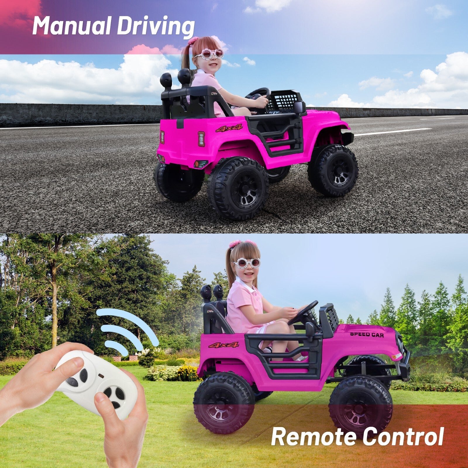 12V Electric Kids Ride-On Jeep with Parental Remote Control, MP3 Player, and LED Lights Trend Times 1