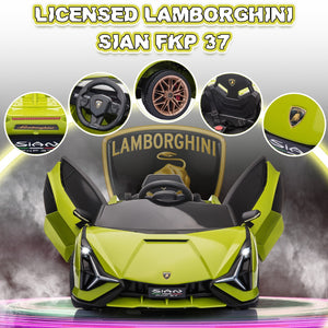 12V Kids Licensed Lamborghini SIAN Electric Ride-On Car with Remote Control Trend Times 4