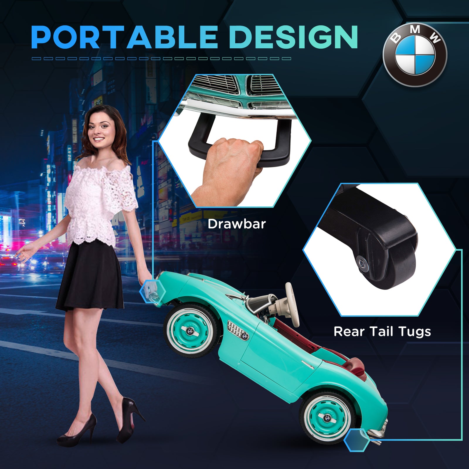 12V Battery-Powered Electric Ride-On Car for Kids with Remote Control Trend Times 4