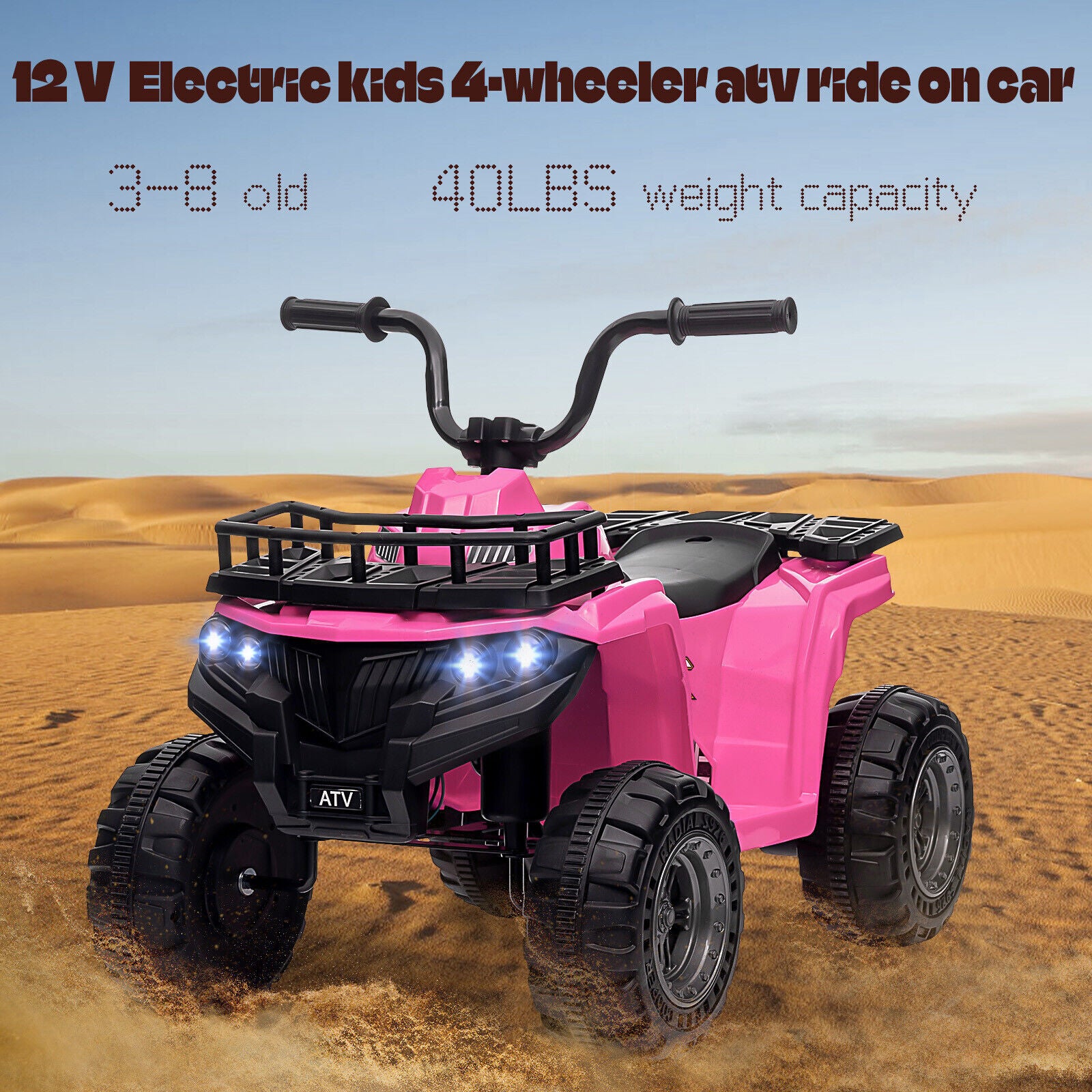 12V Battery-Powered Electric Ride-On Car for Kids with LED Lights Trend Times 21