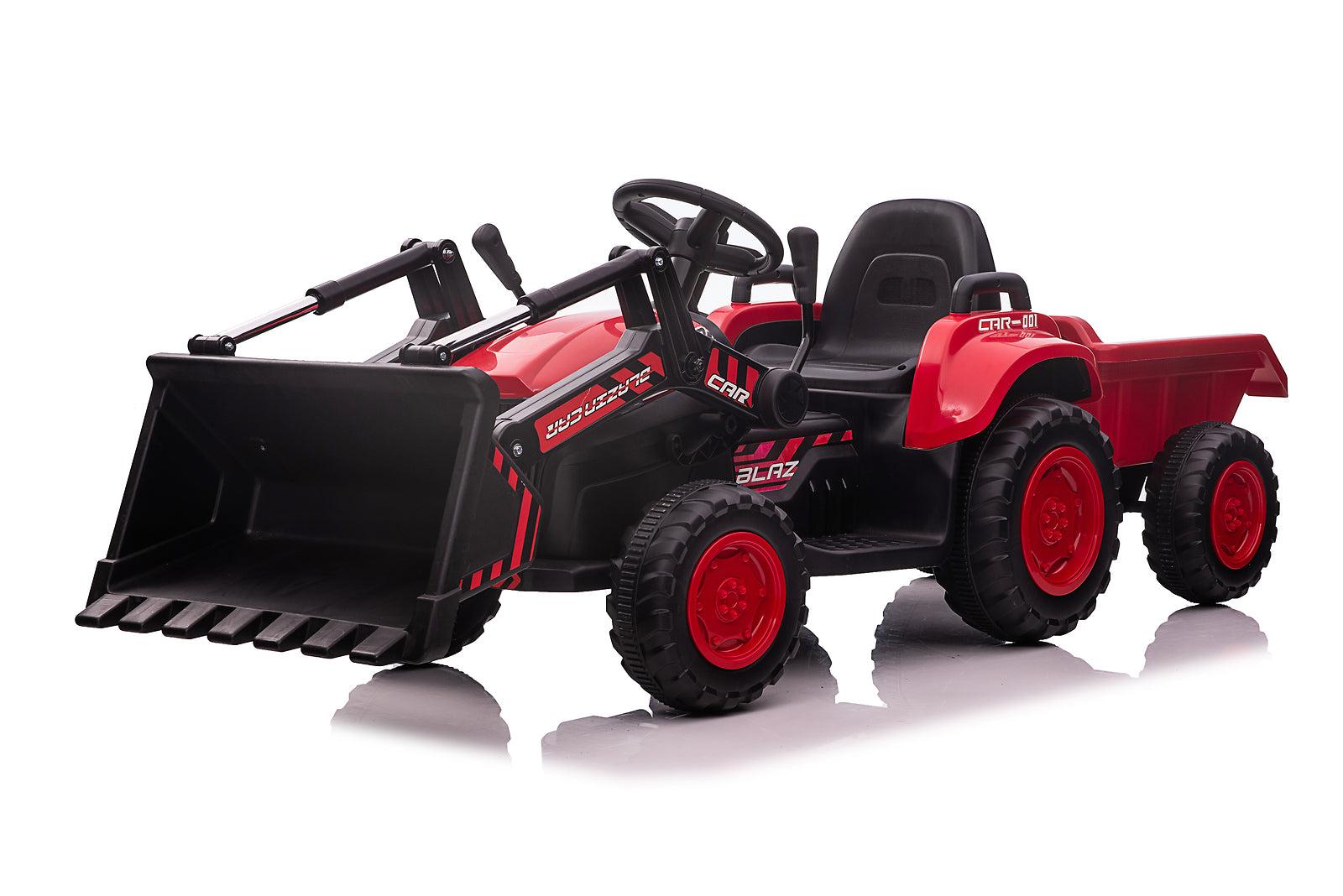 12V Kids Electric Ride-On Tractor and Bulldozer Vehicle with Trailer and Music Trend Times Variant 0