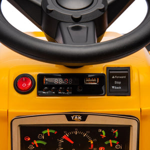 12V Battery-Powered Kids Ride-On Electric Excavator Tractor with Digging Handle Trend Times 19
