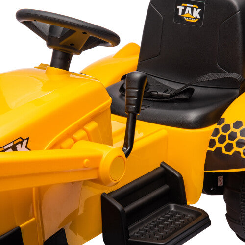 12V Battery-Powered Kids Ride-On Electric Excavator Tractor with Digging Handle Trend Times 20