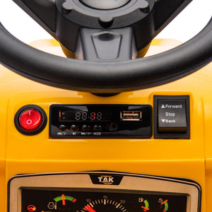 12V Battery-Powered Kids Electric Ride-On Tractor Excavator Motorized Toy Car Trend Times 18