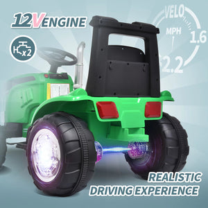 12V Kids Electric Ride-On Tractor Excavator with Detachable Trailer and Remote Control Trend Times 4