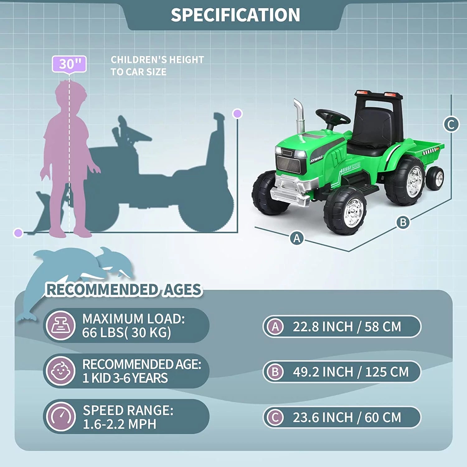 12V Kids Electric Ride-On Tractor Excavator with Detachable Trailer and Remote Control Trend Times 5