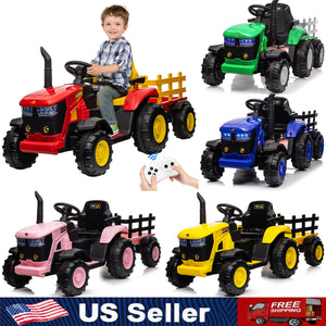 12V Kids Electric Ride-On Tractor with Remote Control and Powerful Wheels Trend Times 1