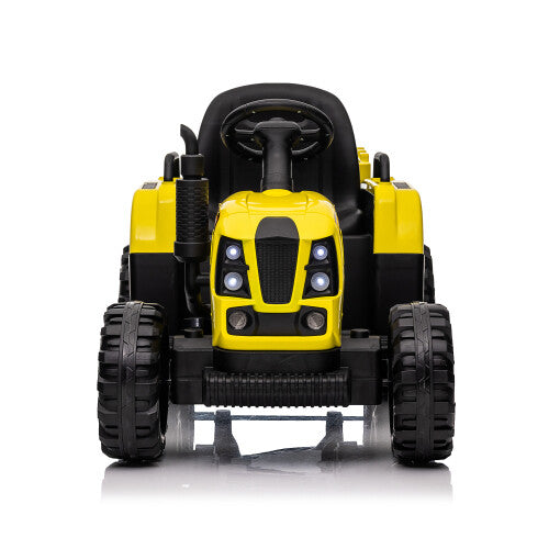 12V Battery-Powered Kids Ride-On Tractor with Trailer and Remote Control for Boys and Girls Trend Times 28