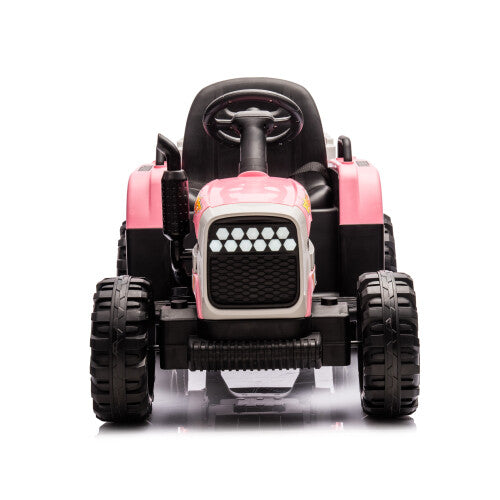 12V Kids Ride-On Tractor with Trailer, Battery Powered, Remote Control, Child-Friendly Vehicle Trend Times 2