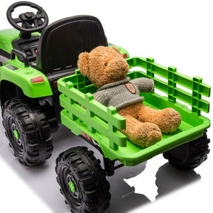 12V Kids Ride-On Tractor with Trailer, Battery Powered, Remote Control, Child-Friendly Vehicle Trend Times 21