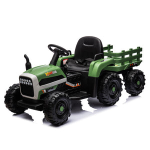 12V Kids Ride-On Tractor with Trailer, Battery Powered, Remote Control, Child-Friendly Vehicle Trend Times 27
