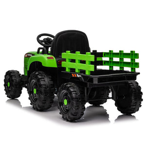 12V Battery-Powered Kids Ride-On Tractor with Trailer, Remote Control, and MP3 Music Trend Times 15