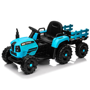 12V Battery-Powered Kids Ride-On Tractor with Trailer, Remote Control, and MP3 Music Trend Times 26