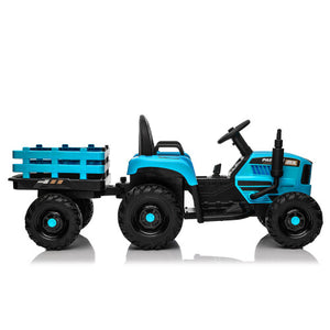12V Battery-Powered Kids Ride-On Tractor with Trailer, Remote Control, and MP3 Music Trend Times 27