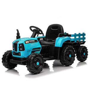 12V Battery-Powered Kids Ride-On Tractor with Trailer, Remote Control, and MP3 Music Trend Times 9