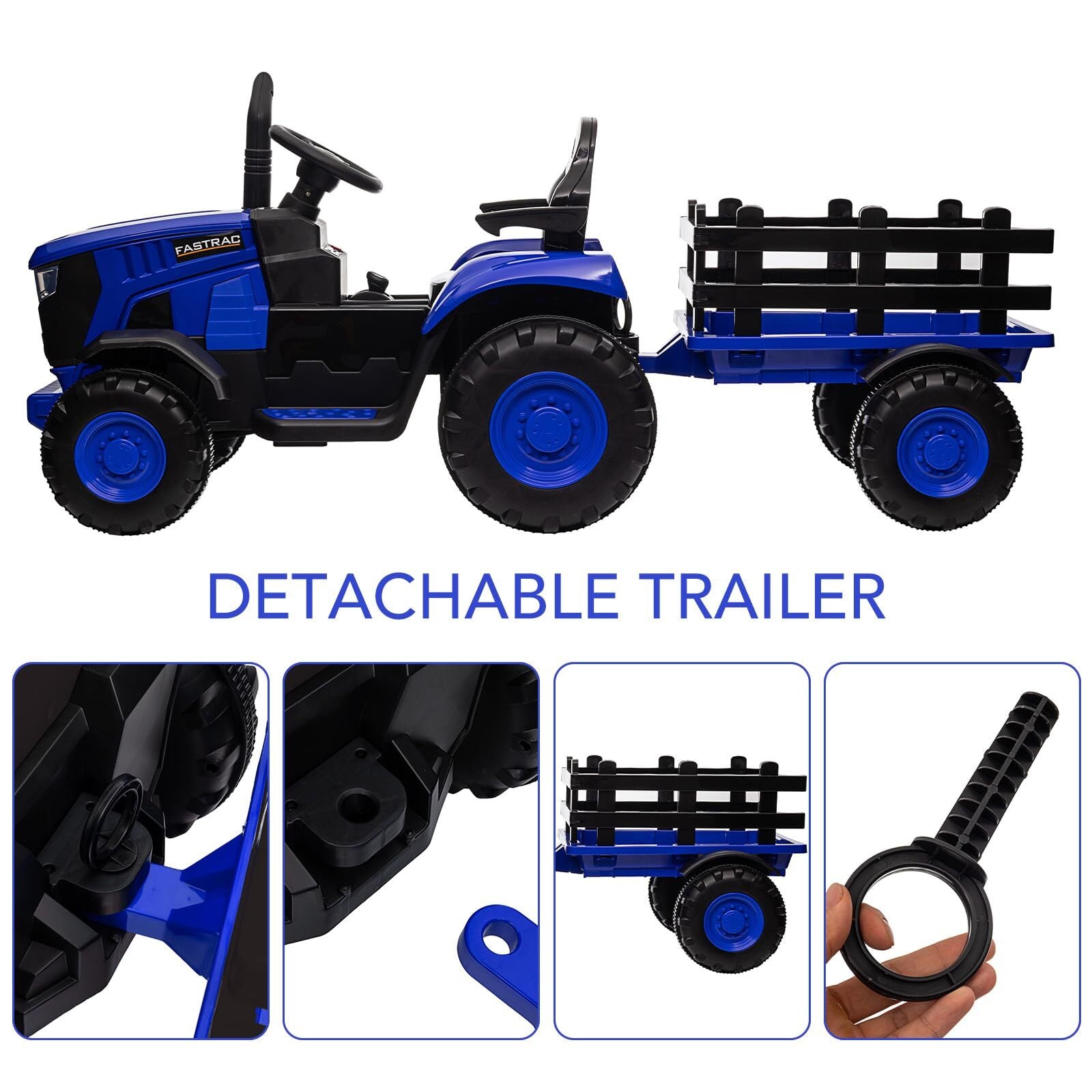 12V Electric Kids Ride-On Tractor with Remote Control Toy Car Gift Trend Times 5