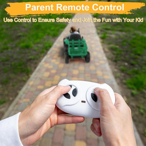 12V Kids Ride-On Tractor with Trailer, Remote Control, and LED Headlights Trend Times 1