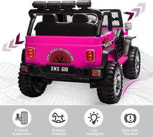 12V Electric 2-Seater Kids Ride-On Jeep Truck with Remote Control Trend Times 10