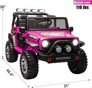 12V Electric 2-Seater Kids Ride-On Jeep Truck with Remote Control Trend Times 13