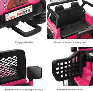 12V Electric 2-Seater Kids Ride-On Jeep Truck with Remote Control Trend Times 3