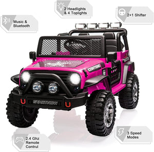 12V Electric 2-Seater Kids Ride-On Jeep Truck with Remote Control Trend Times 9