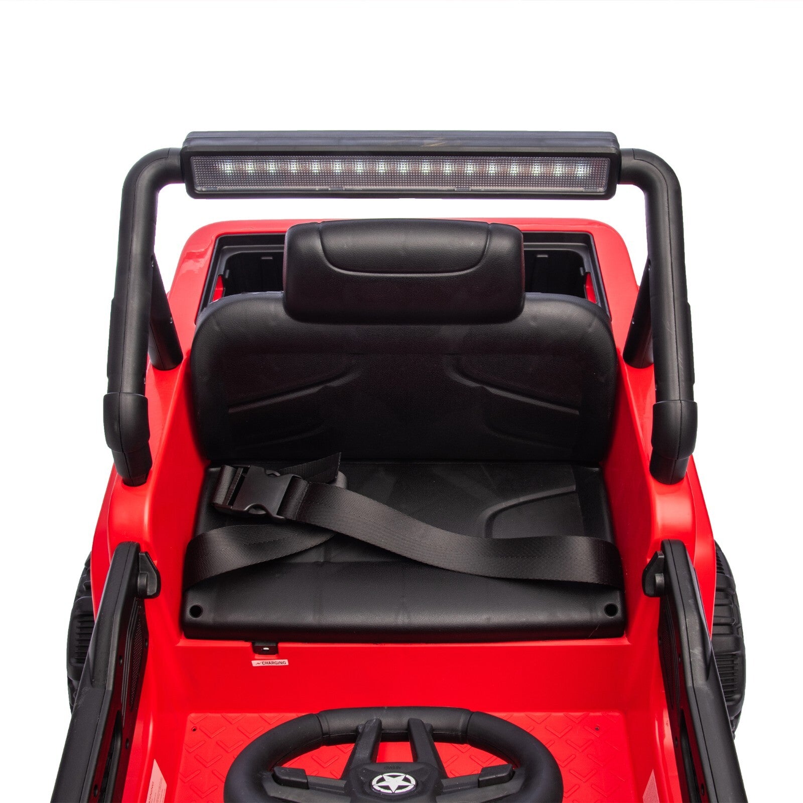 12V Electric Kids Ride-On Jeep Truck Toy with 6 Wheels and Remote Control, Red Trend Times 15
