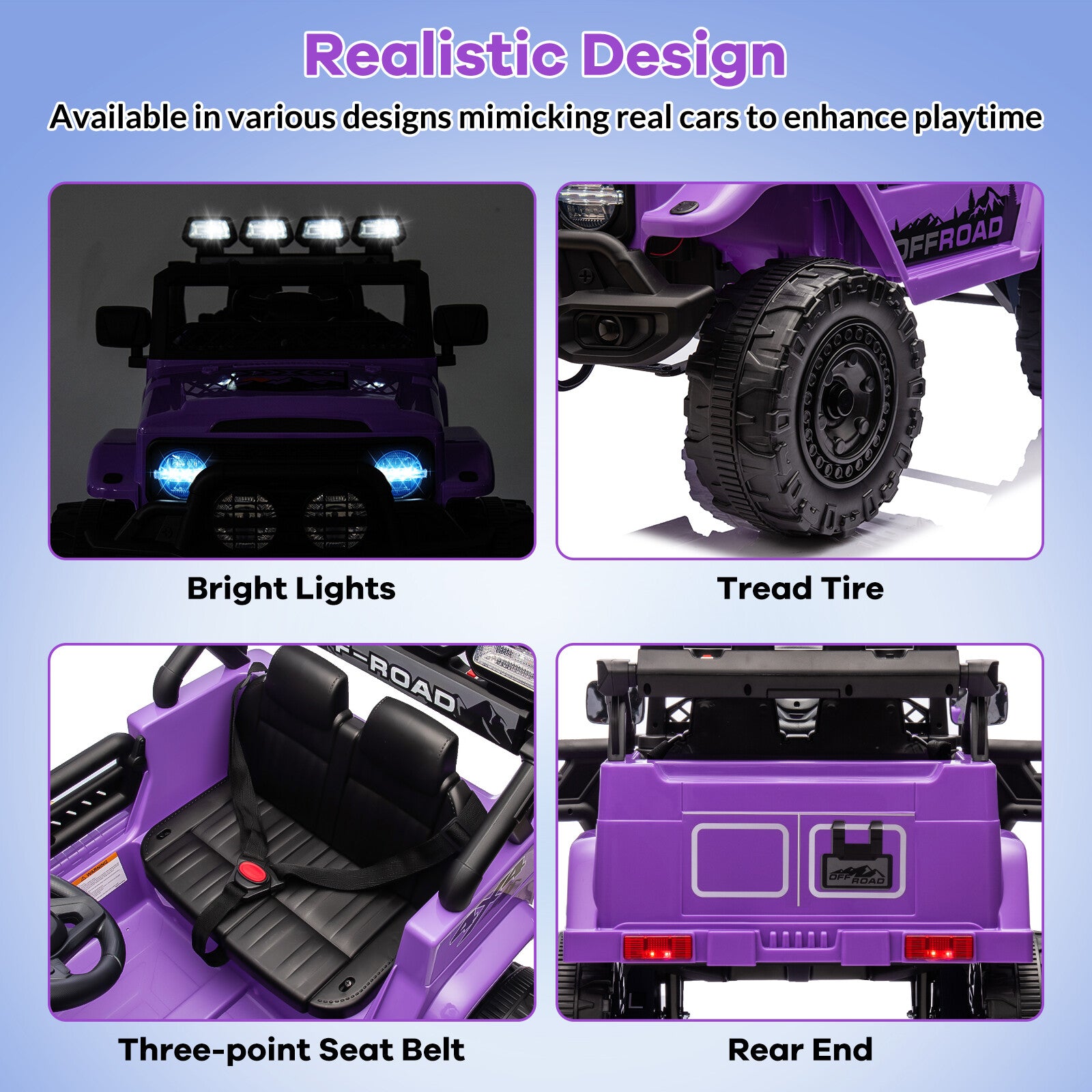 12V Kids Ride-On 2WD Battery-Powered Truck Car with Remote Control Trend Times 10