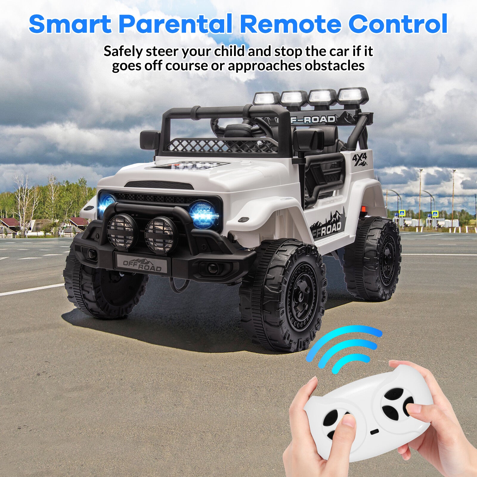 12V Kids Ride-On 2WD Battery-Powered Truck Car with Remote Control Trend Times 17