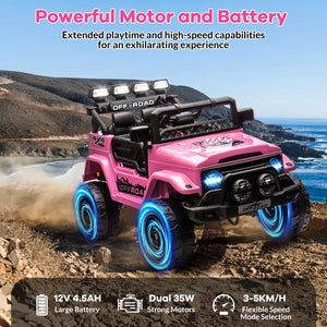 12V Kids Ride-On 2WD Battery-Powered Truck Car with Remote Control Trend Times 21