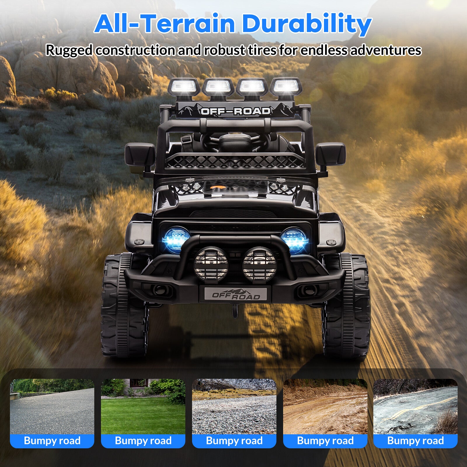 12V Kids Ride-On 2WD Battery-Powered Truck Car with Remote Control Trend Times 6
