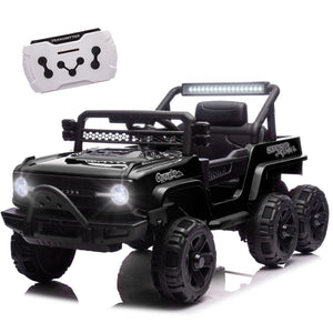 12V Kids Electric Ride-On Truck with 6 Wheels, Music, and Remote Control Trend Times 0