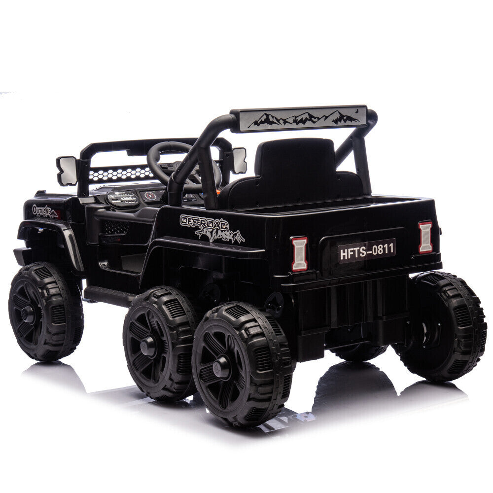 12V Kids Electric Ride-On Truck with 6 Wheels, Music, and Remote Control Trend Times 11