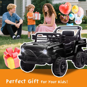 12V Kids Electric Ride-On Truck with 6 Wheels, Music, and Remote Control Trend Times 7