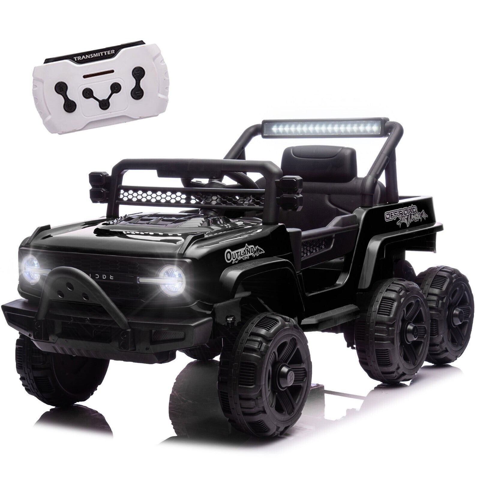 12V Kids Electric Ride-On Truck with 6 Wheels, Music, and Remote Control Trend Times Variant 0