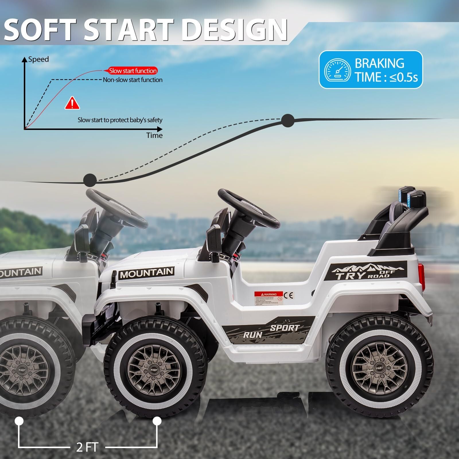 12V Battery-Powered Electric Ride-On Truck Car Toy for Kids Boys and Girls Trend Times 4