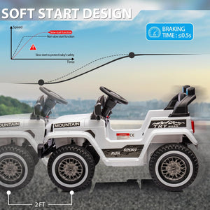 12V Battery-Powered Electric Ride-On Truck Car Toy for Kids Boys and Girls Trend Times 4