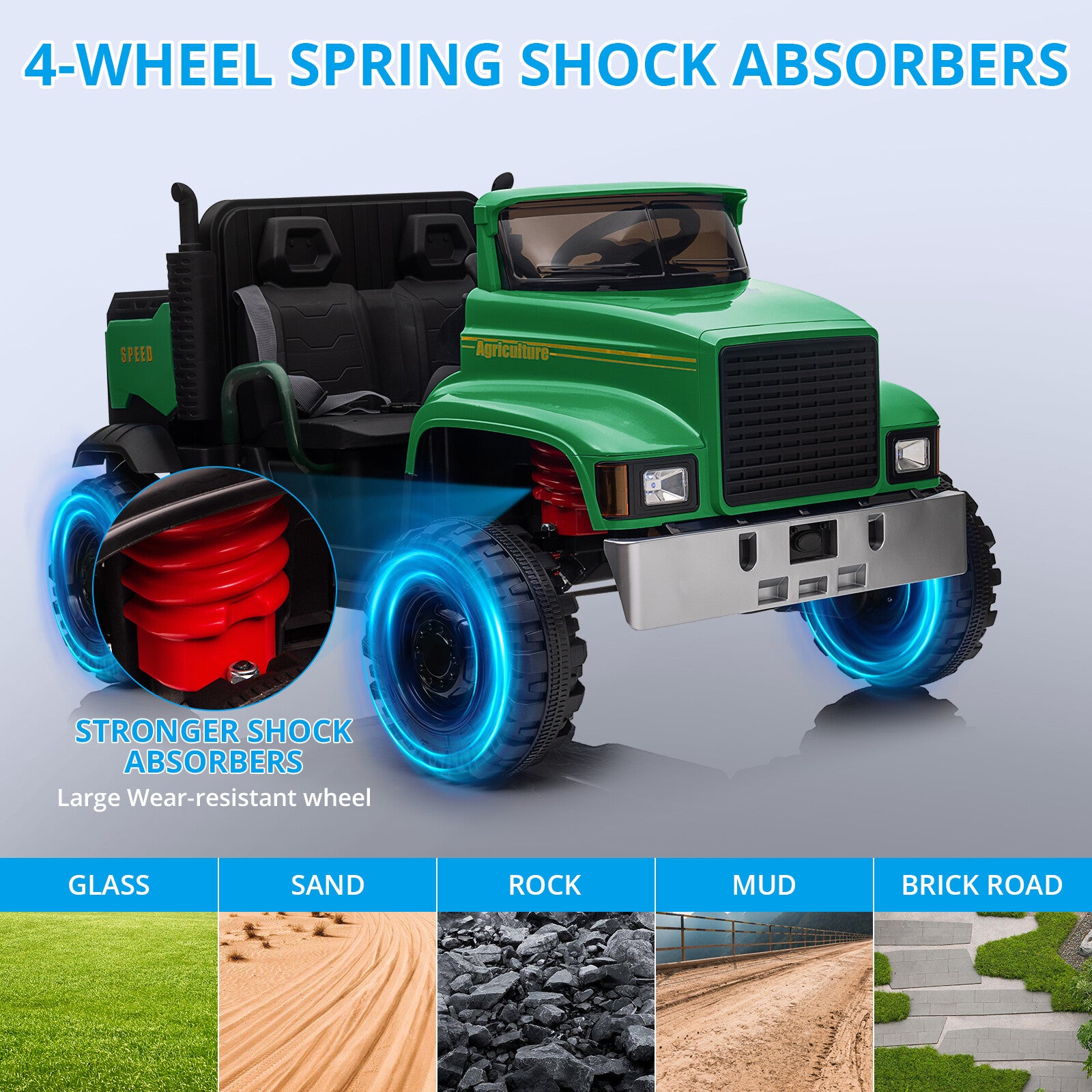 12V Battery-Powered Kids Electric Ride-On Truck Car with Remote Control Trend Times 9