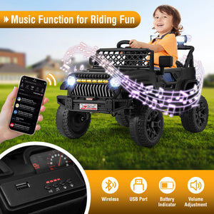 12V Battery-Powered Kids Electric Ride-On Truck Car with 3 Speeds for Toddlers Trend Times 7