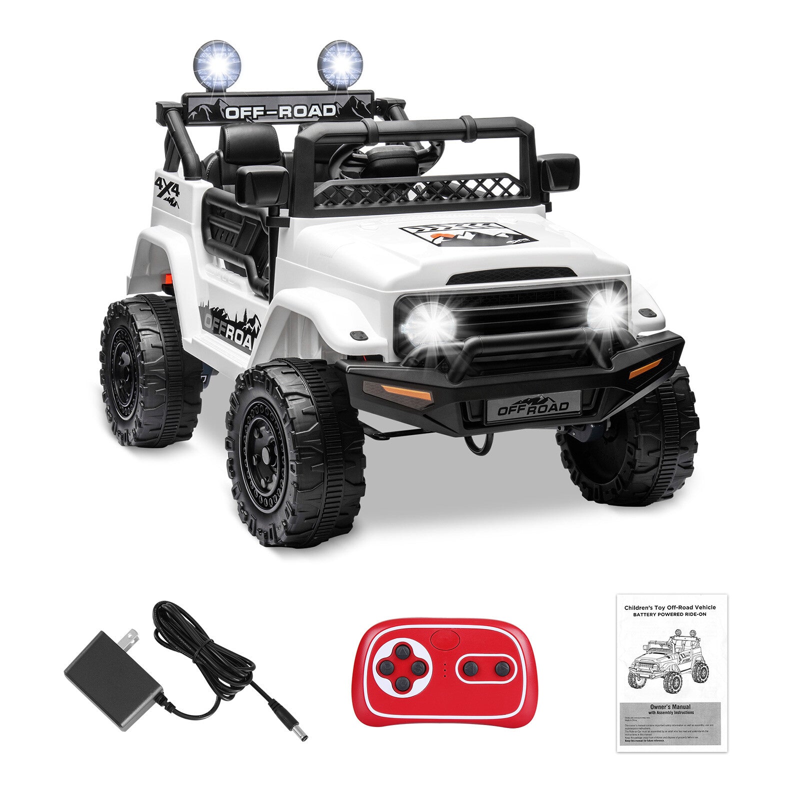 12V Kids Electric Ride-On Off-Road SUV Truck with Remote Control and LED Lights Trend Times 8