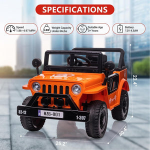 12V Electric Ride-On Truck Car for Kids with Remote Control and LED Lights Trend Times 15