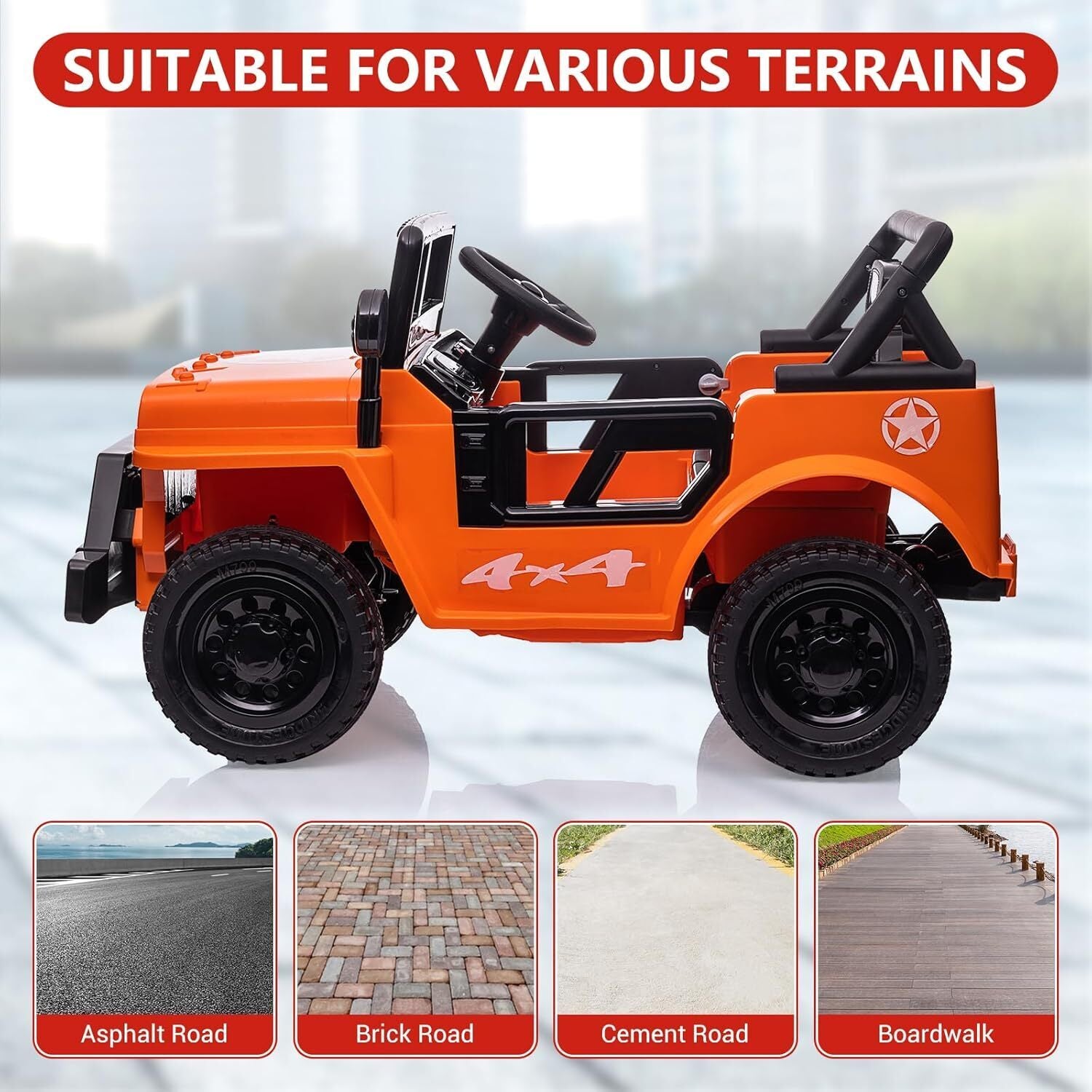 12V Electric Ride-On Truck Car for Kids with Remote Control and LED Lights Trend Times 17