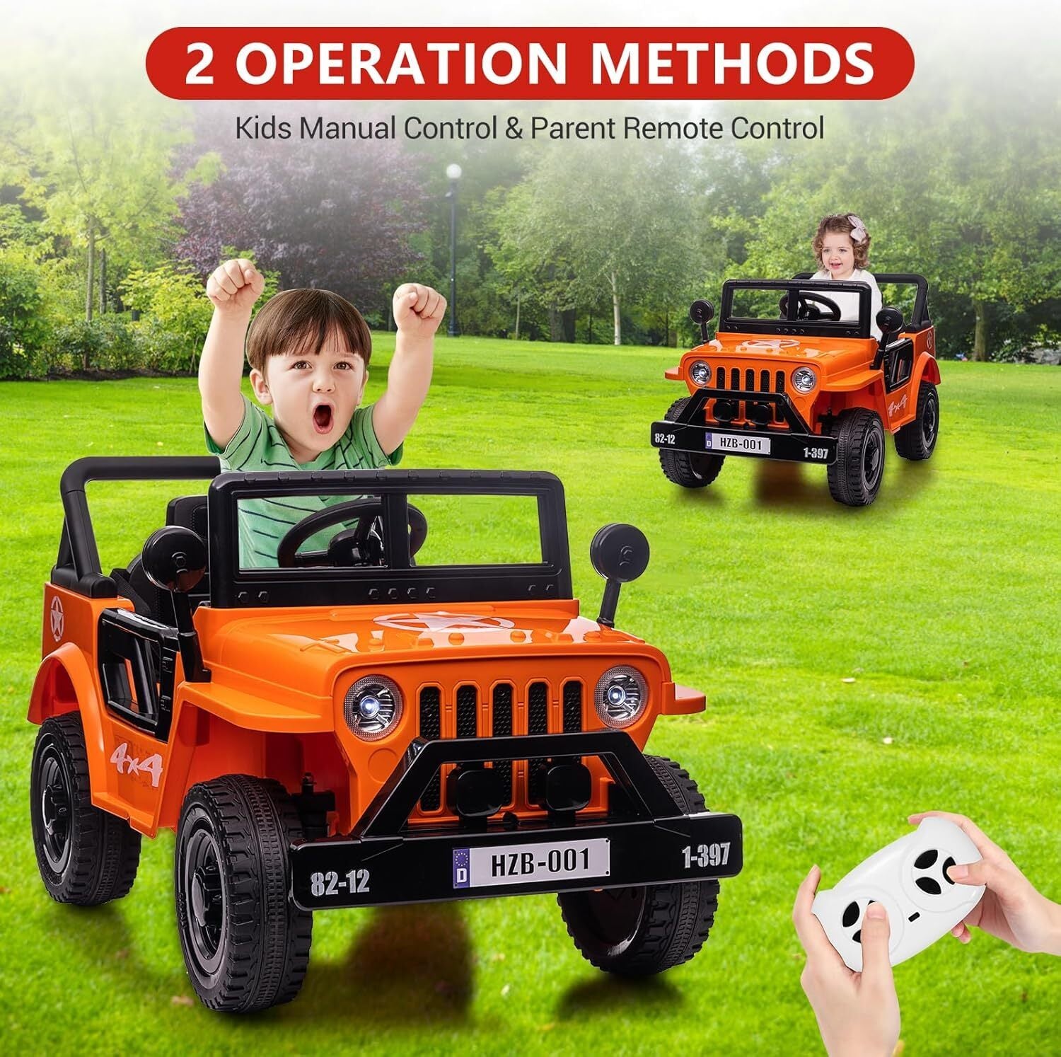 12V Electric Ride-On Truck Car for Kids with Remote Control and LED Lights Trend Times 18