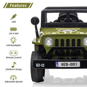 12V Electric Ride-On Truck Car for Kids with Remote Control and LED Lights Trend Times 5