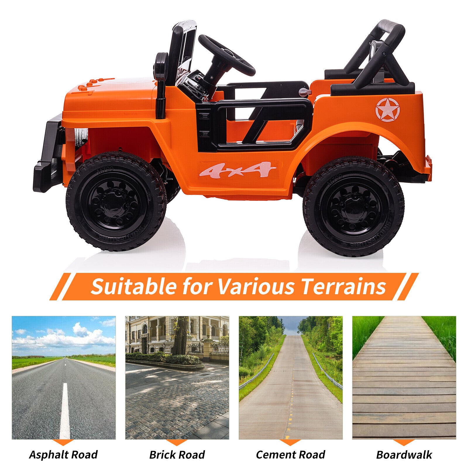 12V Electric Ride-On Truck Car for Kids with Remote Control and LED Lights Trend Times Variant 0