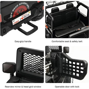 12V Kids Electric 2-Seater Jeep Ride-On Truck with MP3 and LED Lights Trend Times 16