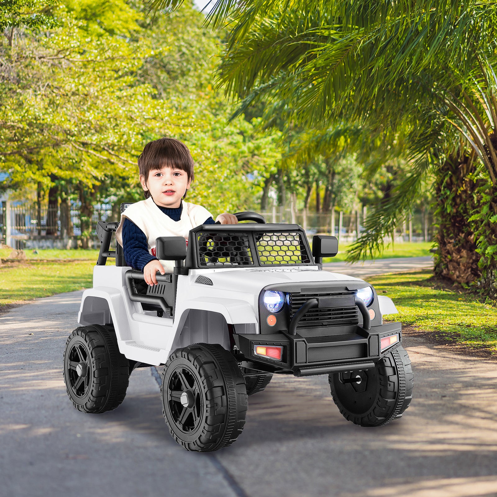 12V Kids Electric Ride-On Truck Car with Remote Control, Lights, and Music Trend Times 3