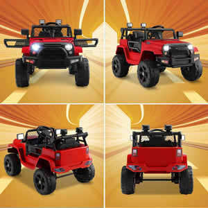 12V Red Kids Electric Ride-On Truck with Remote Control, Music, and Lights Trend Times 7