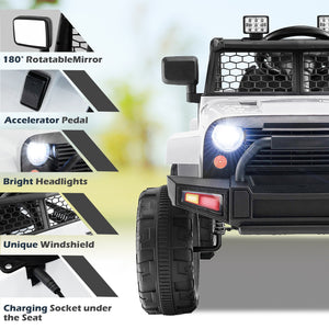 12V Kids Electric Ride-On Truck Car with Remote Control, Music, and Lights Trend Times 8